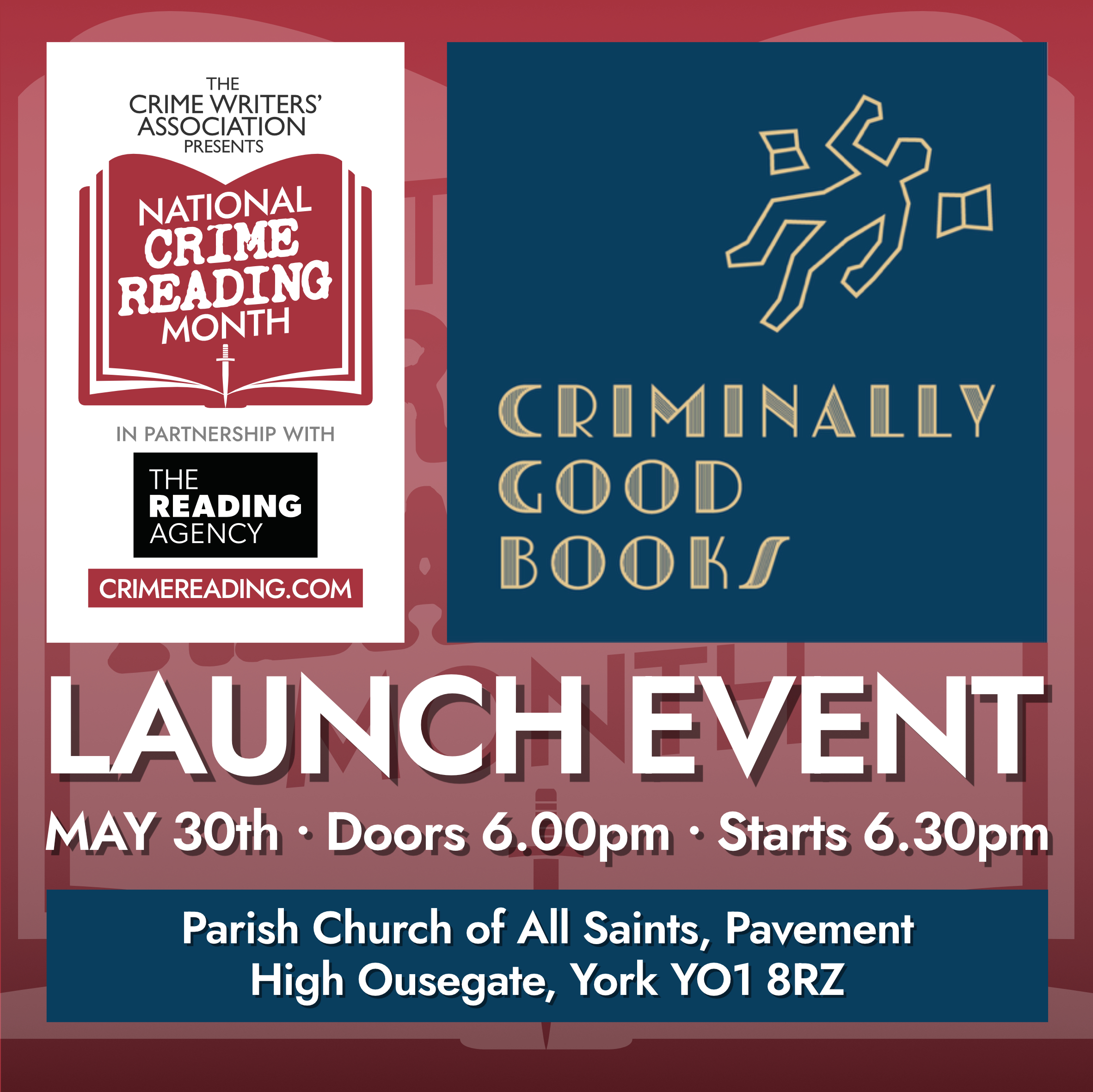 National Crime Reading Month Launch Event