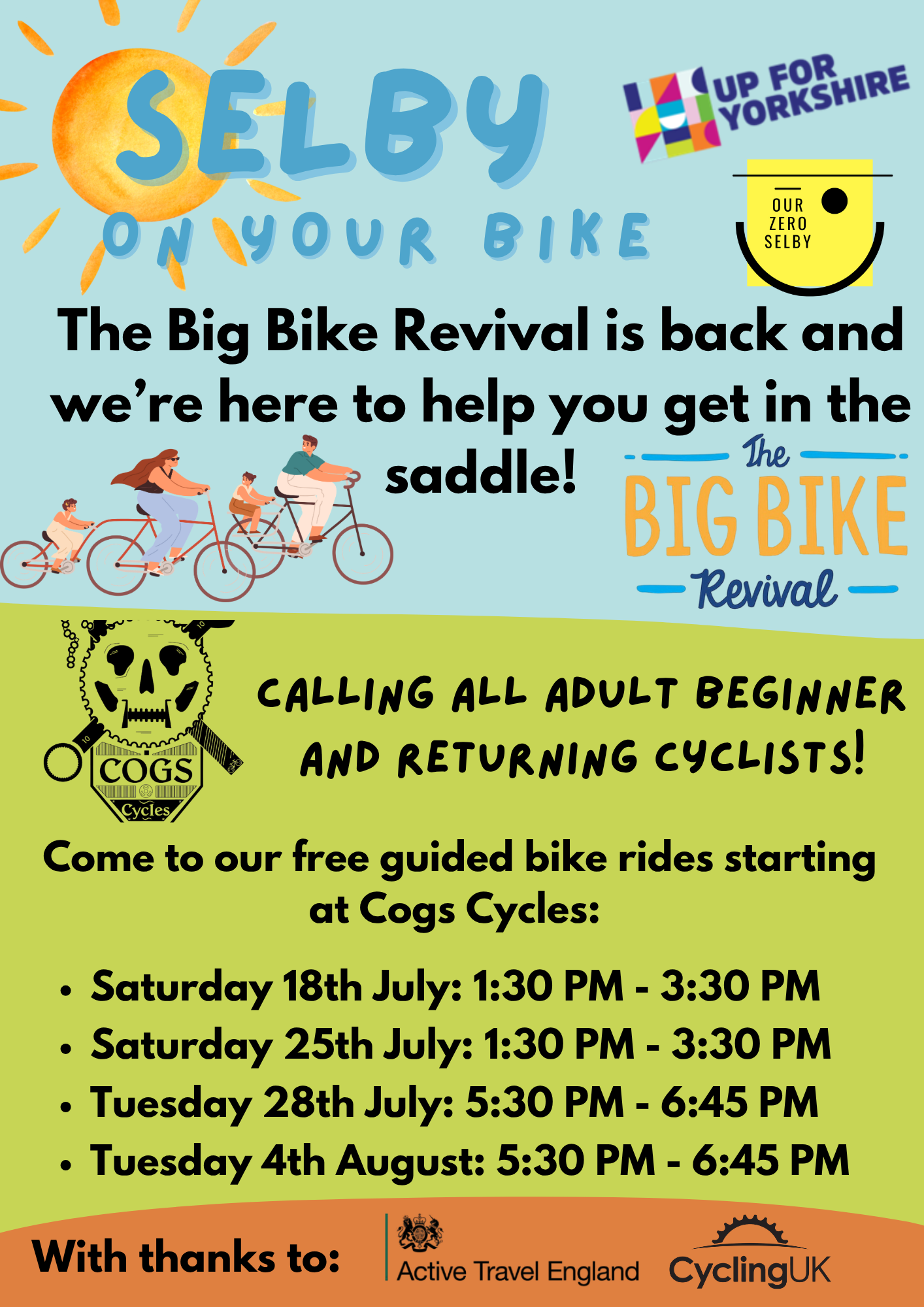 Selby Big Bike Revival 2026 - Guided Bike Rides
