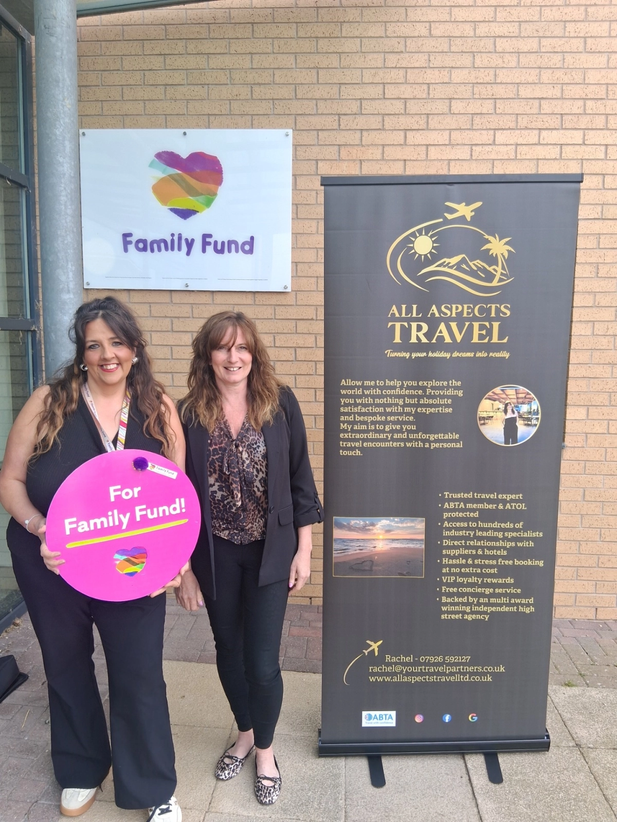 Family Fund announced as charity partner with All Aspects Travel